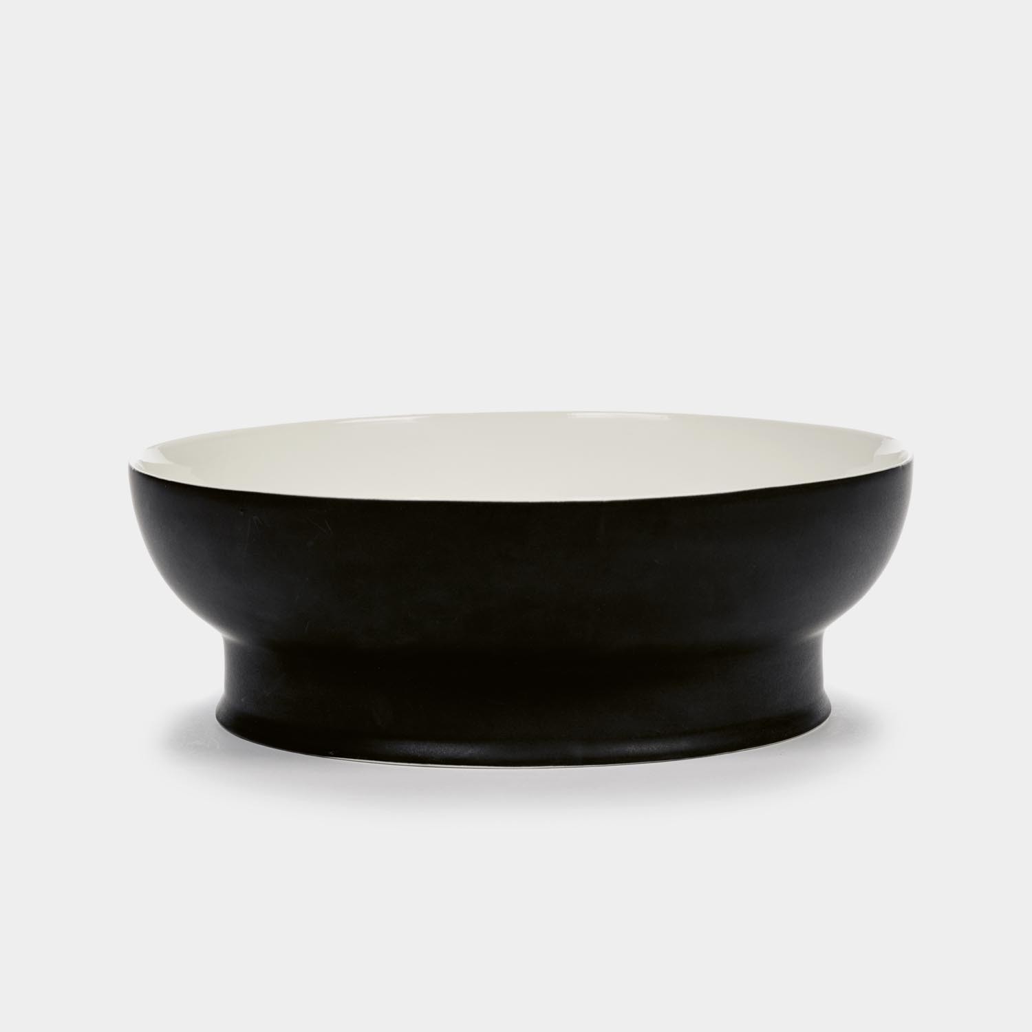 Large Bowl, Ra, Black/Off-White