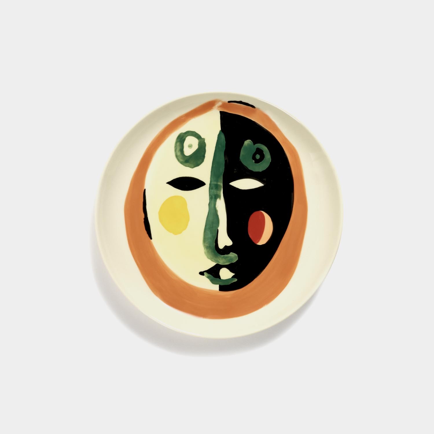 Set of 2 Lunch Plates, Feast, Face 1