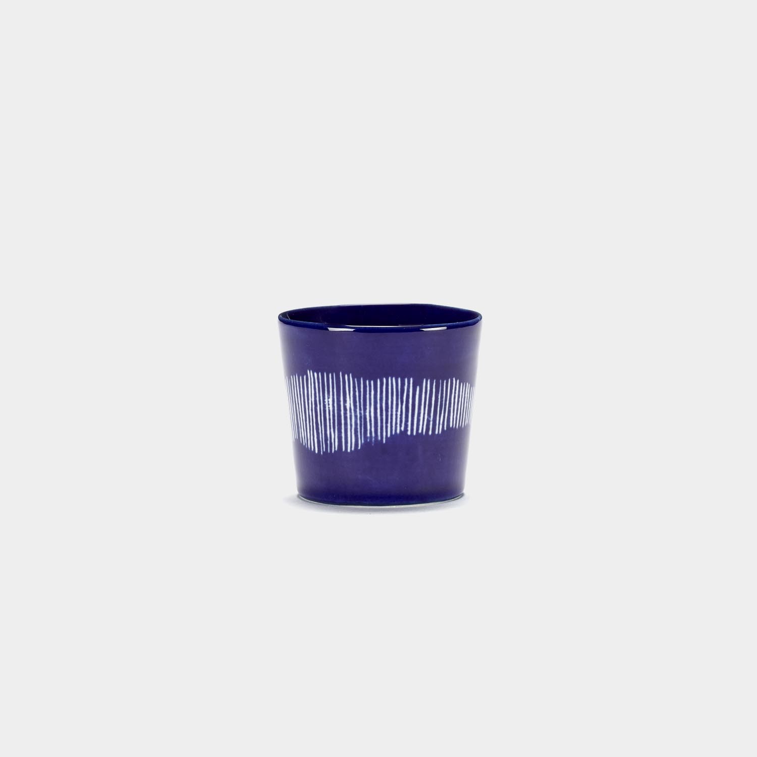 Cup, Feast, Lapis Lazuli with White Stripes Swirl