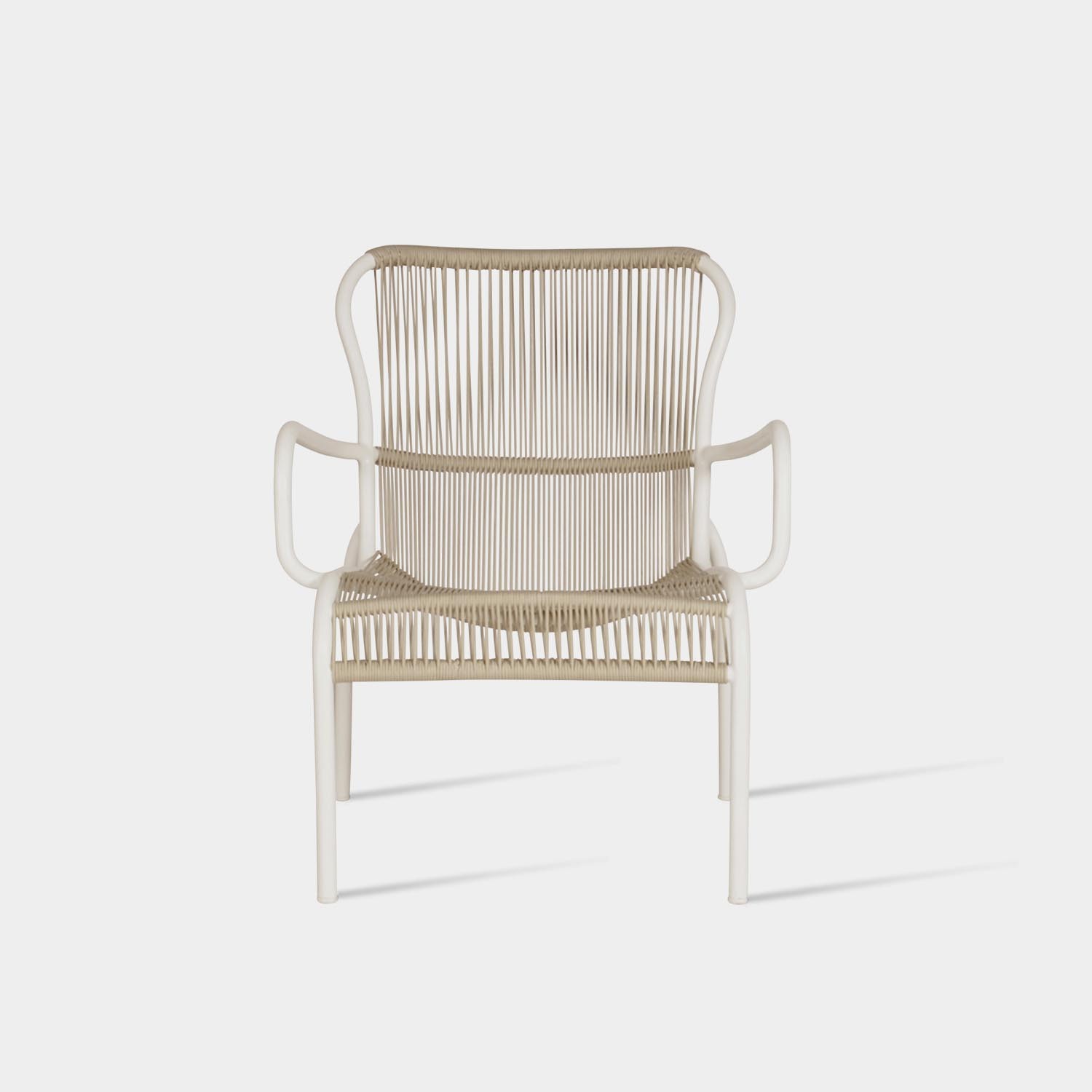 Loop Lounge Chair, Beige/Stone White
